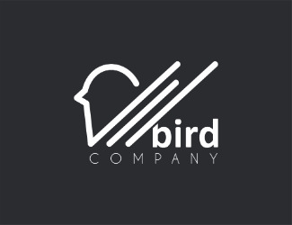 Projekt graficzny logo dla firmy online bird company 